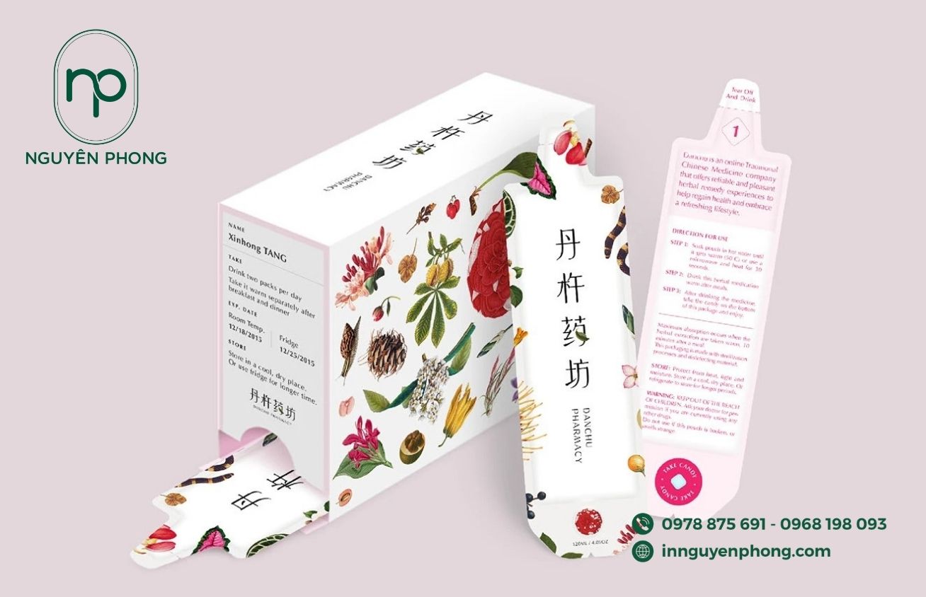 Mẫu logo đông y trên hộp đựng